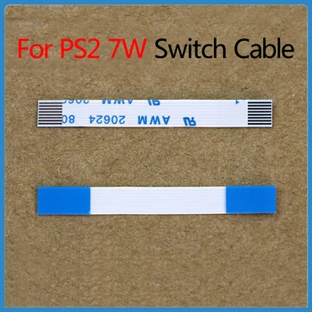10db / tétel tápkapcsoló hajlított kábel Sony PlayStation2 PS2 70000 Host Power On / Off szalag lapos kábel javító alkatrész csere